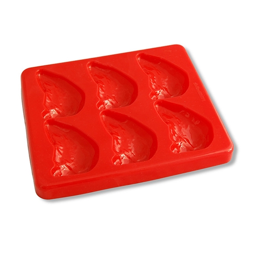 Puree Food Molds Silicone Rubber Chicken Leg Mold - 11 1/4L x 9 1/2W x 1H